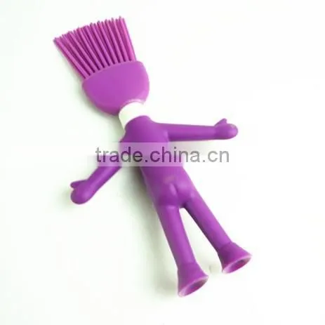 32092 Figure shape Kitchen Tools Short brush Nylon And Silicone Material