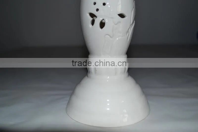 New arrivel classial design Ceramic crafts led lighting flash color