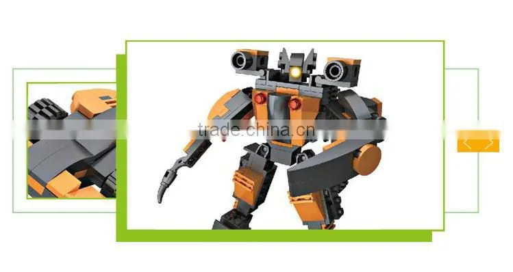Hot sale intelligence toy plastic diy robot toys for adults