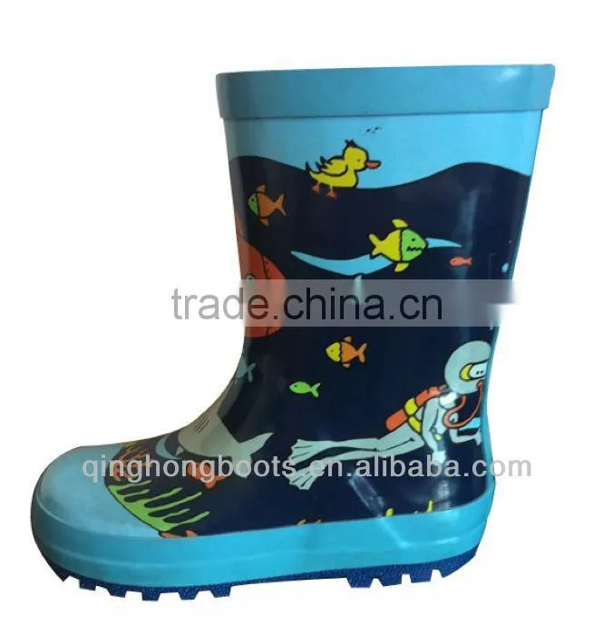 fashion but cheap children rubber rain boot
