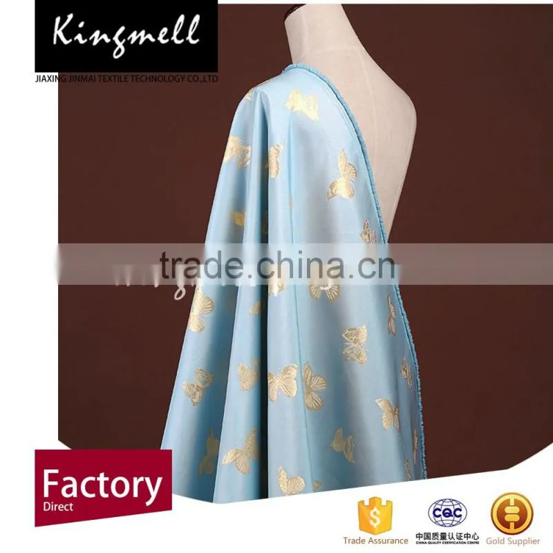 Fashionable jacquard brocade polyester fabric for garment