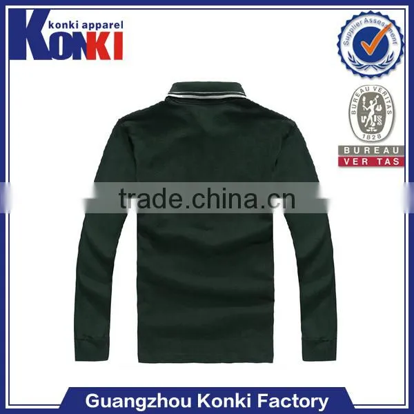 high visibility cheap cotton long sleeve polo tshirt
