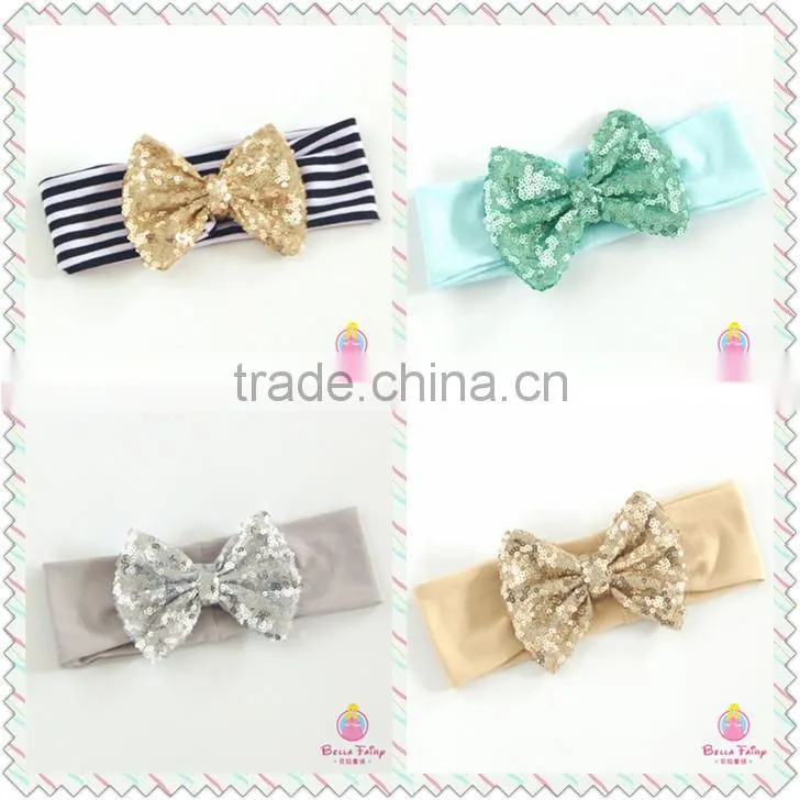 Fancy baby headbands Baby girl flower printed cotton headband