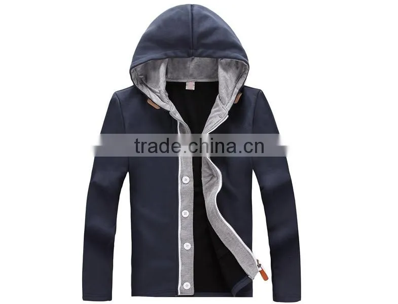 China factory Thick winter men cheap 100% polyester blank hoodies