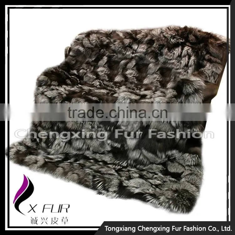 CX-D-116 New Design Bedding Sets / Fox Fur Blanket / Bed Cover