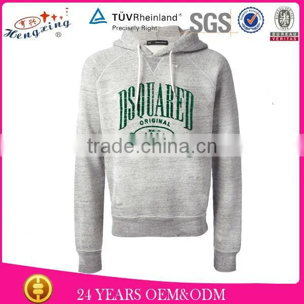Unique collar design 100%cotton plain men fancy hoodies