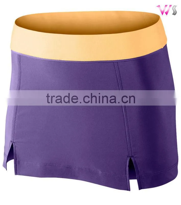 women's high quality tennis skirt sexy tennis skirts with slit side