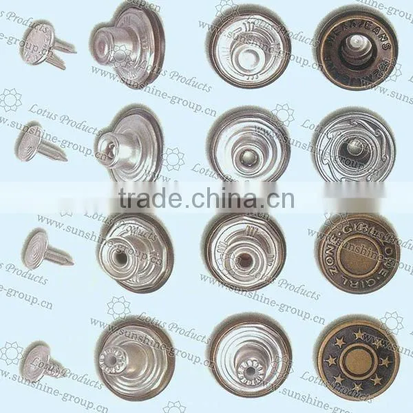 Fancy Metal Buttons for Jeans