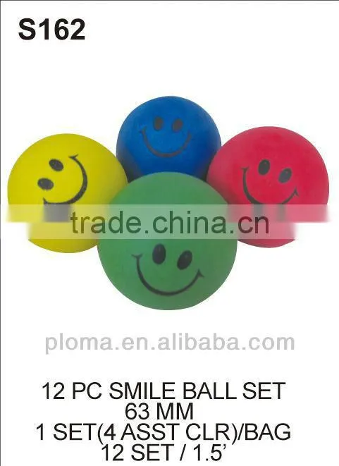 KID OUTDOOR TOYS (S162) 12PC SMILE BALL SET