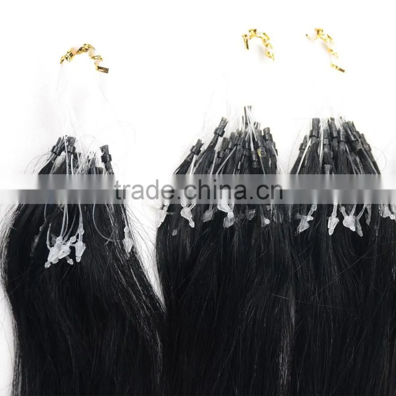 virgin human hair loop ring hair extenisons