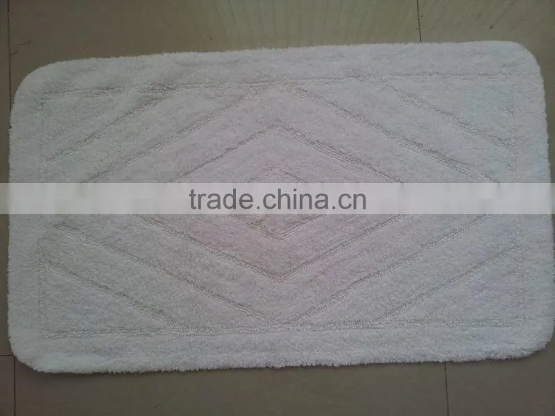 Luxury cotton star hotel bath rug and slipper