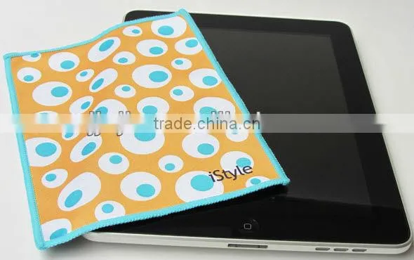Microfibr printed ipad cleaning cloth