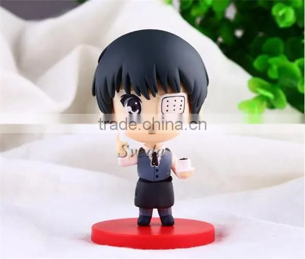 Anime Cartoon toy Tokyo ghouls action figure sets of 4pcs Pvc dolls Q version Tokyo Ghoul figure