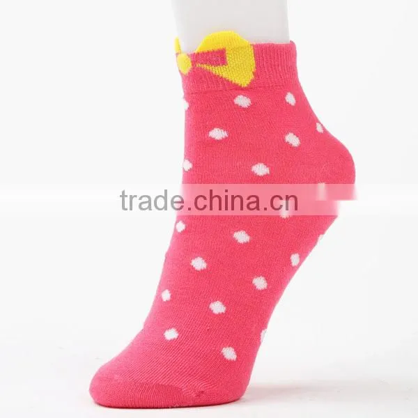 fashion cotton pretty bowknot women socks