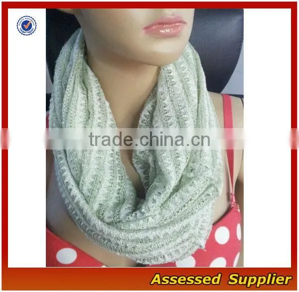 Stripe Women Knit Infinity Loop Scarf/ Warm and Cozy Infinity Scarf/ Lightweight loop Circle Scarves