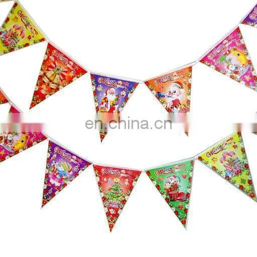 Christmas discount paper bunting with custom printed design