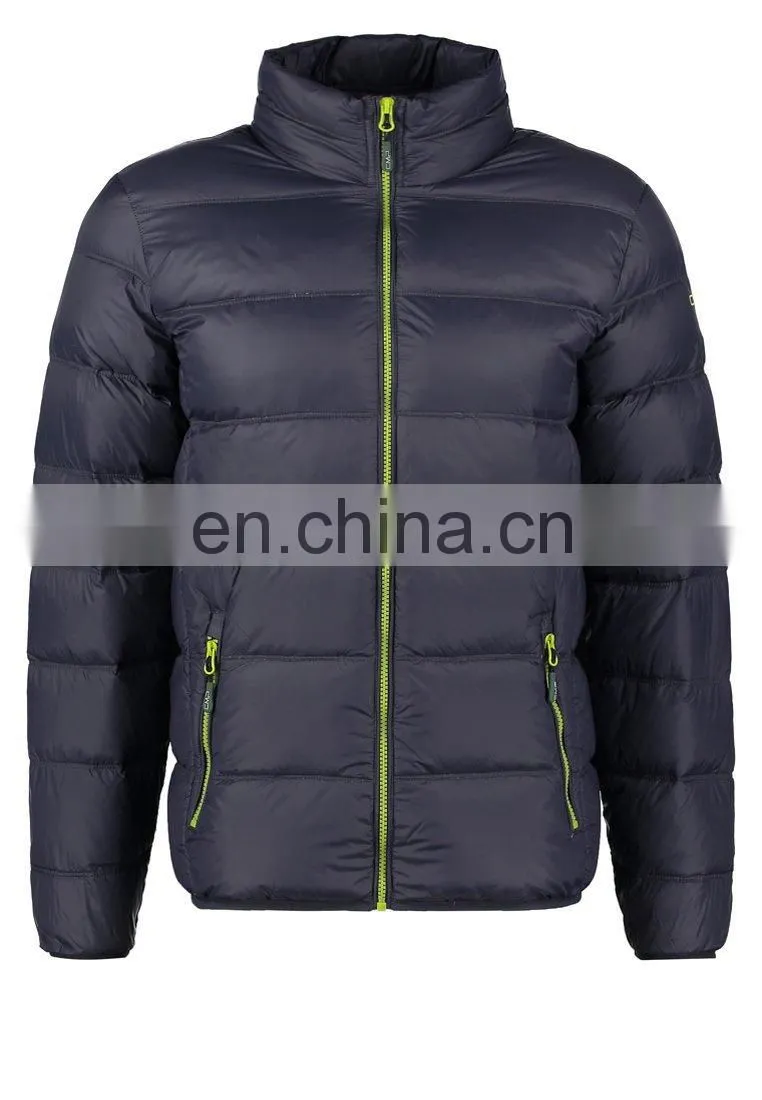 men shiny 100% polyester down jacket