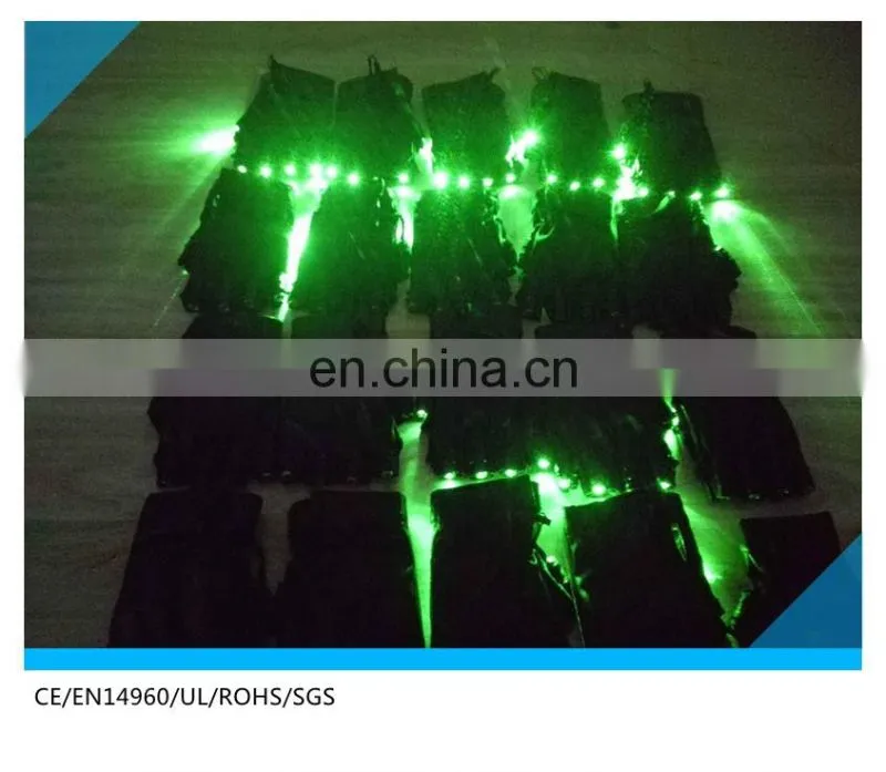 all green color laser gloves for Garden/nightclub star shower laser light