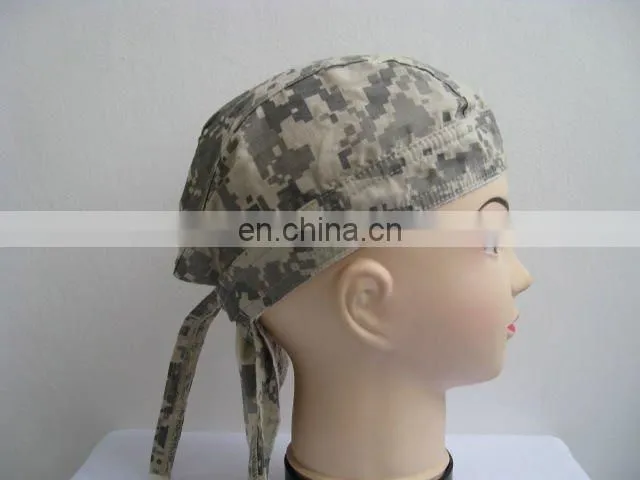 Active printed 100%cotton, bandana cap,pirate cap,doo-rag