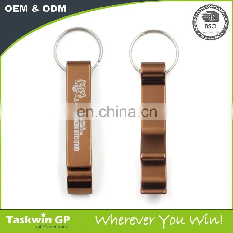 Promotional Cheap Keychain Metal Bottle Opener, Aluminum Opener Keychain with logo printed