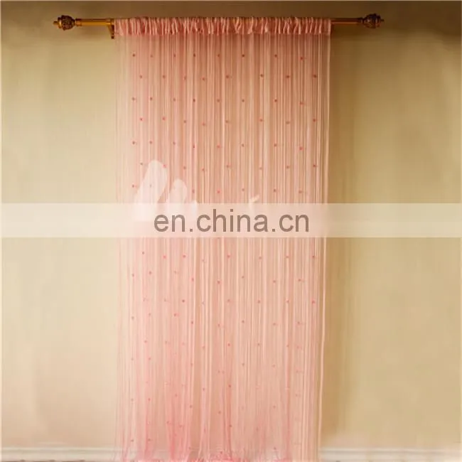Charming pink office window curtain