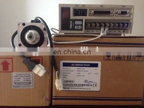 TECO servo motor 750W JSMA-LC08ABK01+JSDA-20A