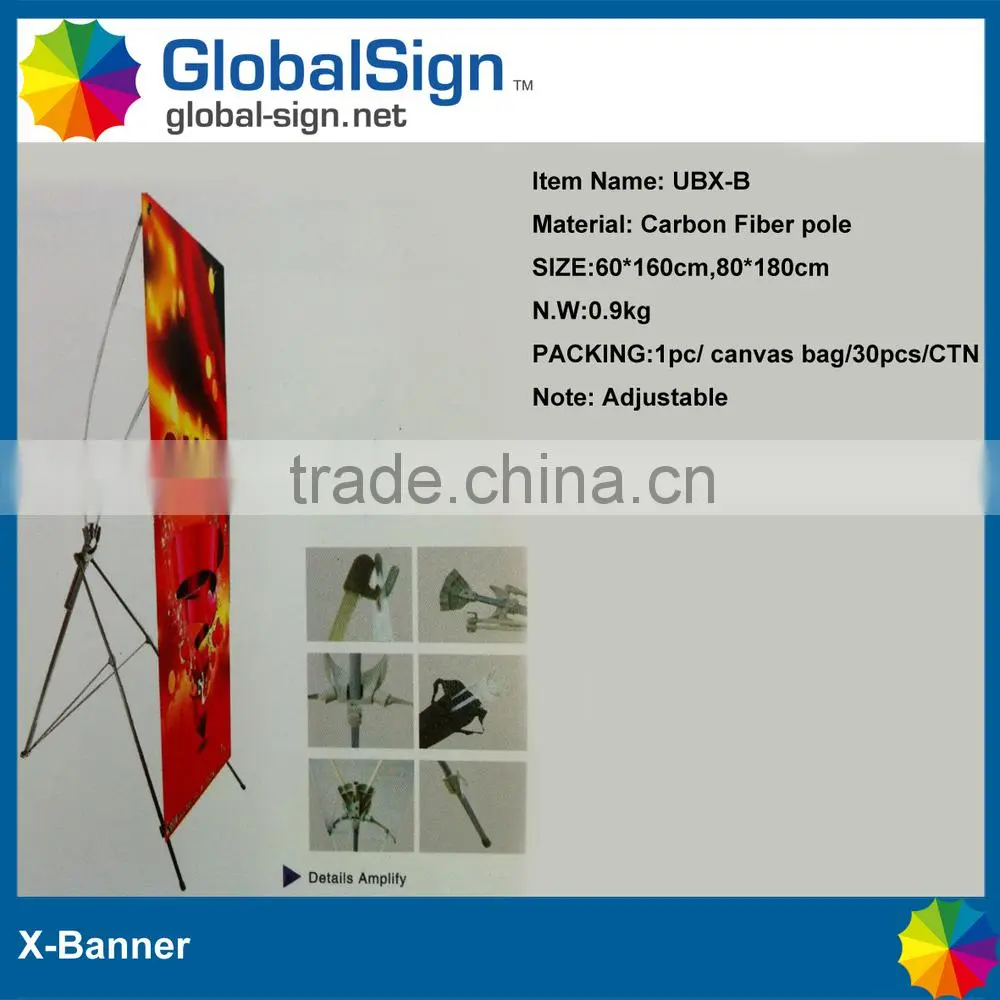 2015 Hot Selling Adjustable X Banner Stands, X Banners