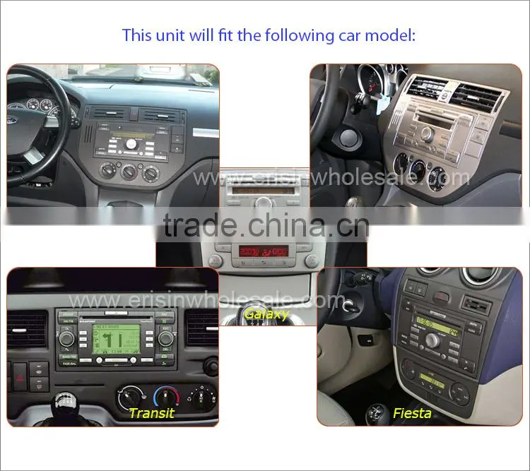 Erisin ES2301F 7" Touch Screen 2 Din Car DVD Player for Transit Mondeo C-Max