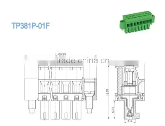 plug-in Terminal Block with flange phoenix contact screw terminal block