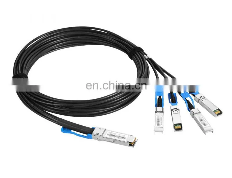 General compatible 100G QSFP28 to 4xSFP28 DAC breakout cable direct attach cable
