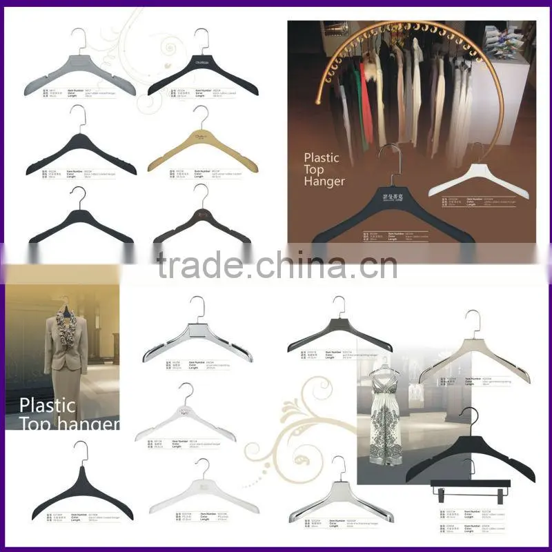 FP-869 Grey plastic hanger for clothes
