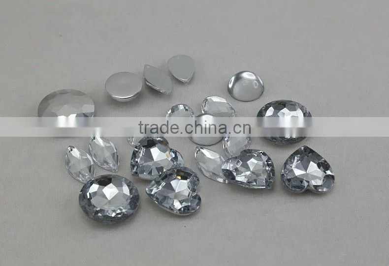 super spark tine bottomed heart shape stone