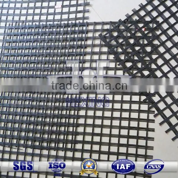 Bitumen Coated Biaxial/Triaxial Fiberglass Geogrid