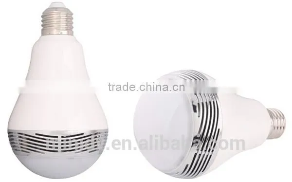 AC100-240V Working Voltage E27/B22 Base RGBW LED Bluetooth Bulb Speaker with Free Controlling APP for Android & IOS Smartphones