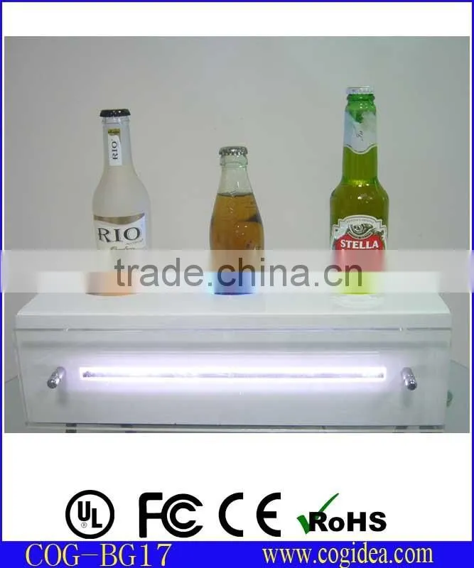Hot new products for 2015 , acrylic bottle display , bottle led stand for promotion