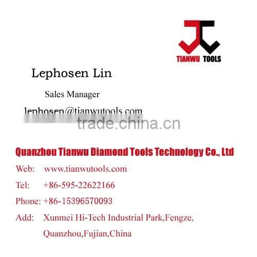 U shape diamond floor block brushes