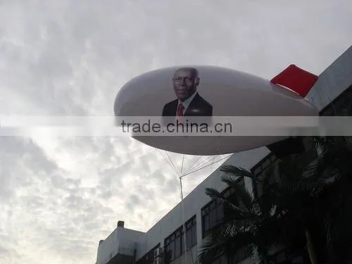 helium pvc inflatable blimp for display