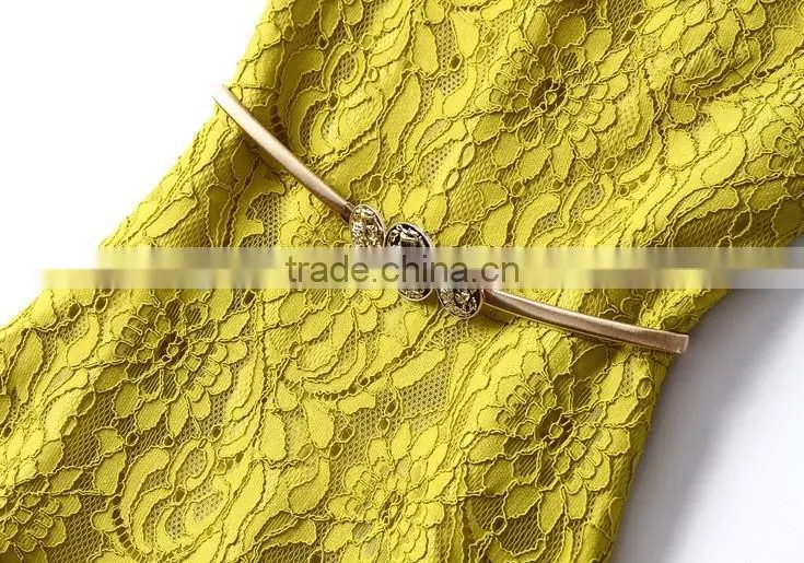 Sexy Slim Dress Sleevess Lace Dress womans evening dress