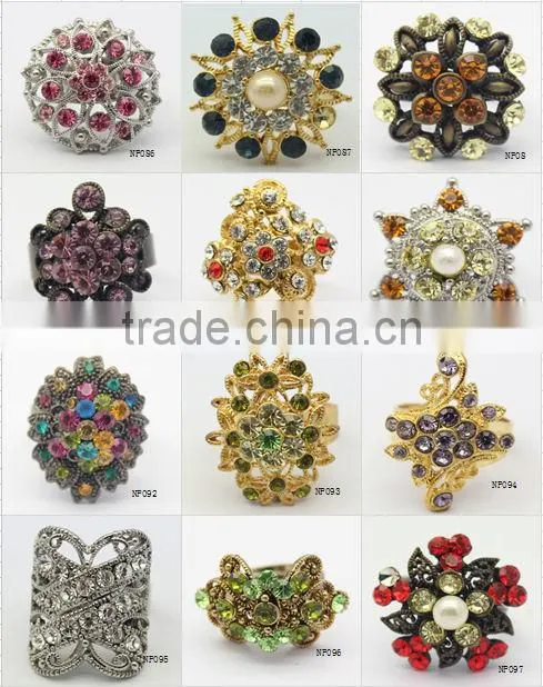 beautiful rainbow crystal ring