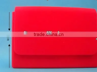 good quality silicone busniess card holder box with magnet buckle