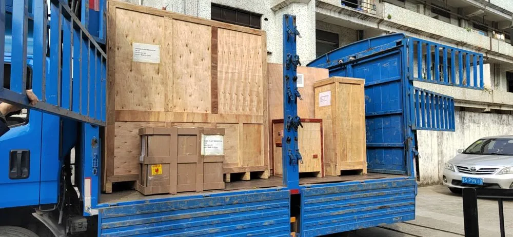 The rubber testing equipment represented by Thailand was shipped today