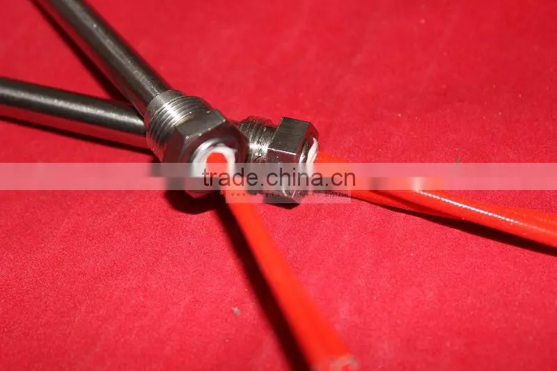 Stainless steel electrical cartridge resistance heater with flange