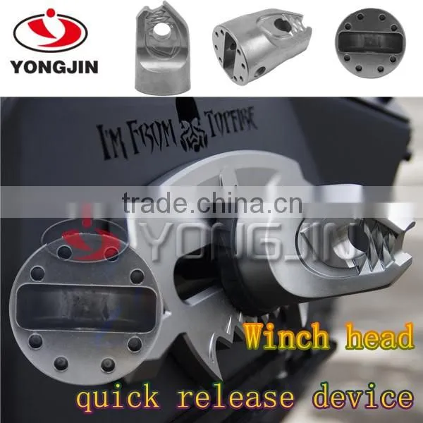 Factory promote top quality quick remove head winch device for Jeep wrangler SUV ATV offroad vehicals