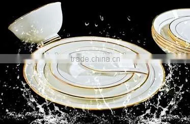 58 pcs Luxury Bone China Arabic Dubai Dinnerware set