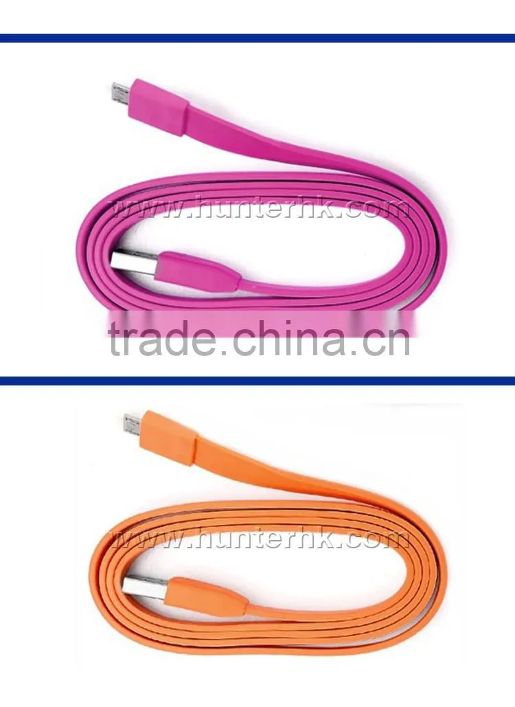 Best Selling Colorfull For Micro USB Flat Data Cable