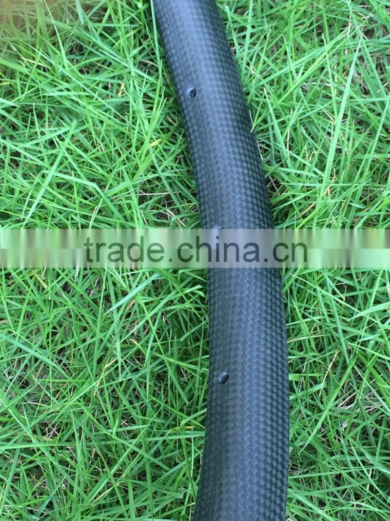New clincher carbon mtb bike rim 25mm depth 25mm width 3k matte finish 26er mountain bike clincher wheel