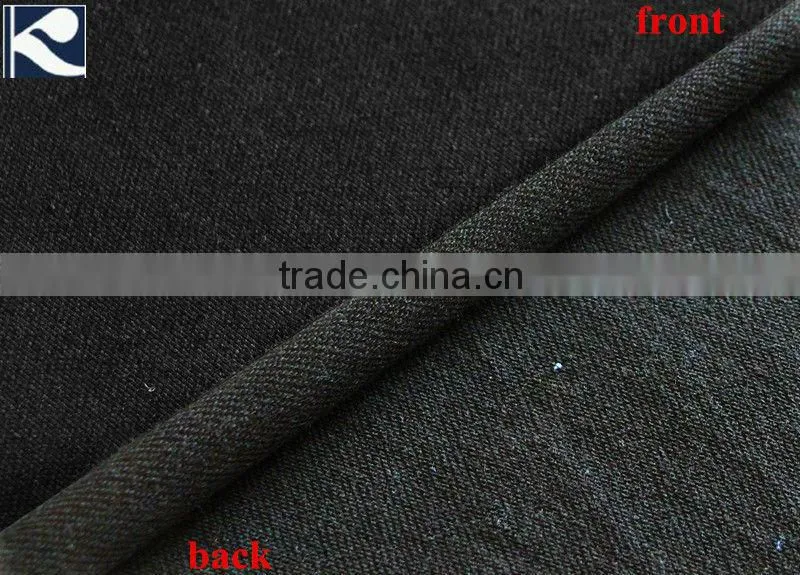 Black Heavy cotton polyester knitting denim