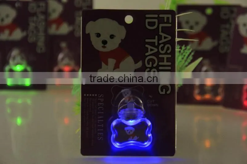 Mixed Wholesale 6 Styles 5 Colors Led Light Pet Pendant Dog Tag Pendant