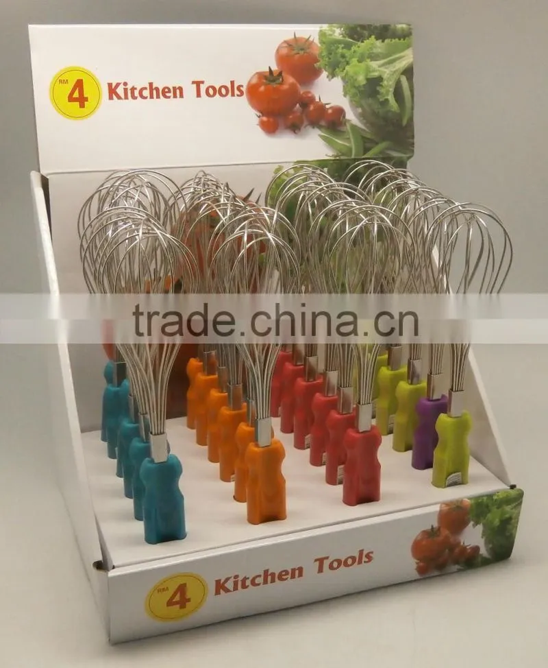 FLAT COLORFUL HANDLE KITCHEN GADGET, KITCHEN ACCESSORIES WITH DISPLAY BOX