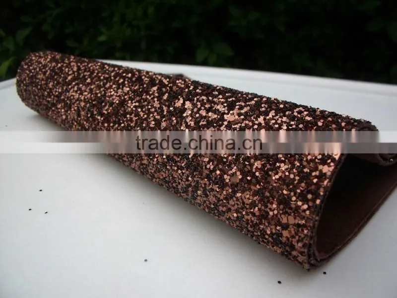Fashion glitter fabric for bags, cheap glitter wallpaper